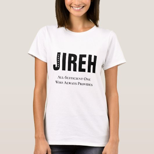 Jehovah Jireh Custom Christelijk T-shirt (Voorkant)