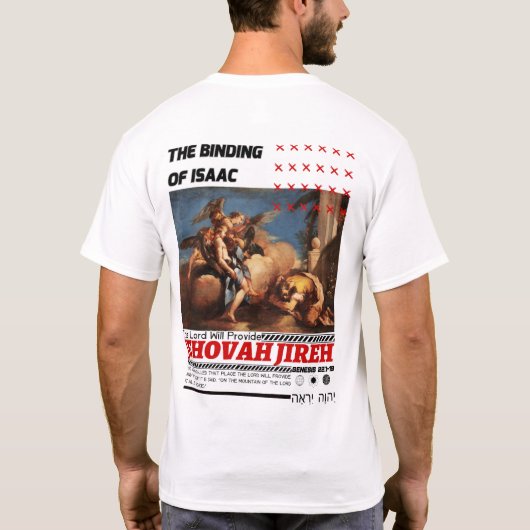 Jehovah Jireh: De God die biedt - Christelijk T-shirt (Achterkant)