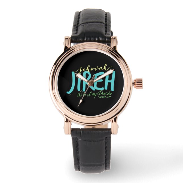 Jehovah Jireh My Provider Women's Wrist Watch Horloge (Voorkant)