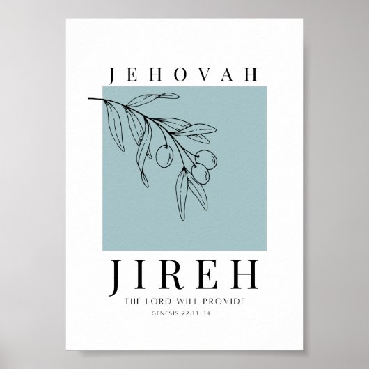 Jehovah Jireh Printable Poster (Voorkant)