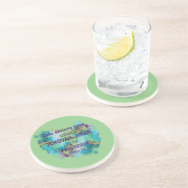 Jehovah Jireh Proveedor Green Paars Blue Zandsteen Onderzetter