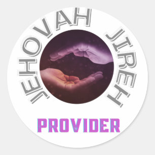 Jehovah Jireh provider ontwerp Ronde Sticker
