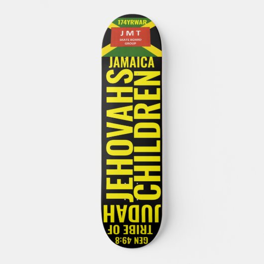 JEHOVAH KINDEREN :JAMAICA Skateboard (Voorkant)
