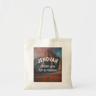 Jehovah koos je met een reden JW Tote Bag