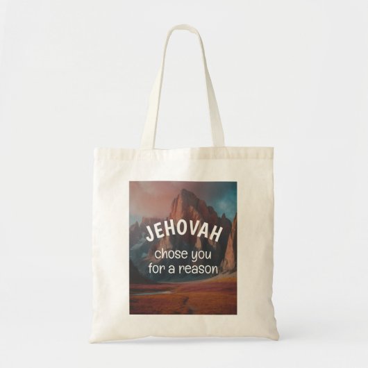Jehovah koos je met een reden | JW Tote Bag (Voorkant)