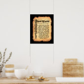 Jehovah M'Kaddesh, Lord Sanctifier: Namen van God Poster (Keuken)