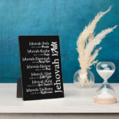 Jehovah namen fotoplaat (Zijkant)