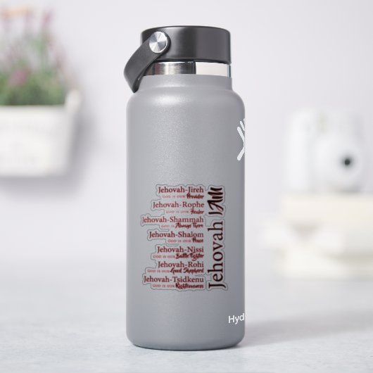 Jehovah namen  sticker (HydroFlask)