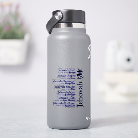 Jehovah namen  sticker (HydroFlask)