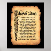 Jehovah Nissi, Heer onze overwinning: Namen van Go Poster (Voorkant)