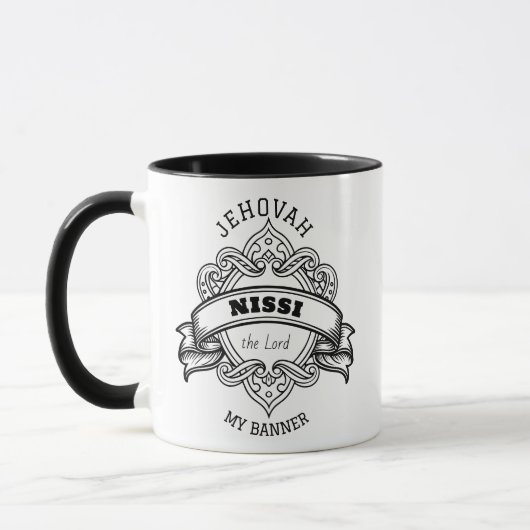 Jehovah Nissi Ornate Mug Mok (Links)