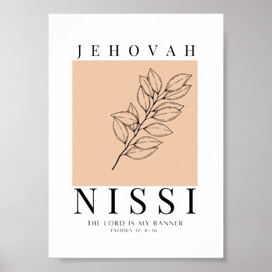 Jehovah Nissi Printable Poster (Voorkant)