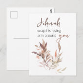 Jehovah pakt zijn liefhebbende arm om je heen briefkaart (Voorkant / Achterkant)