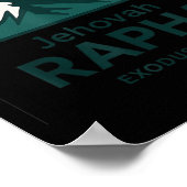 Jehovah Rapha Christian Faith Mountain Bible Verse Poster (Hoek)