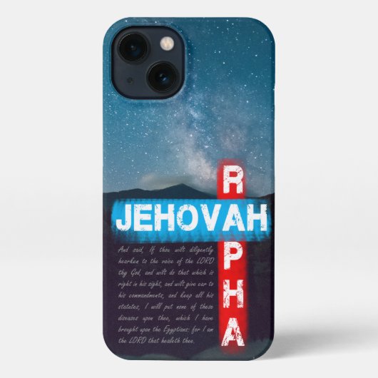 Jehovah Rapha - De Heer die het hoort iPhone Hoesje (Achterkant)