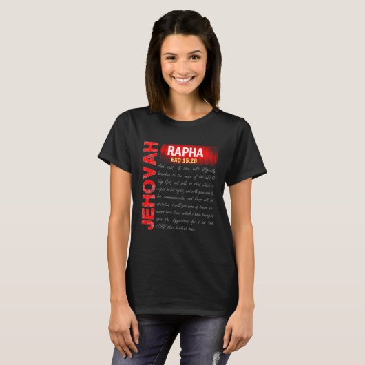 Jehovah Rapha T-shirt (Voorkant volledig)