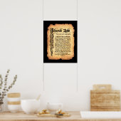 Jehovah Rohi, Heer onze herder: Namen van God Poster (Keuken)