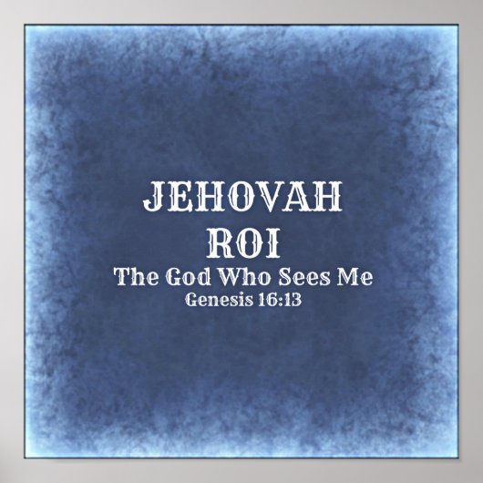 Jehovah Roi Poster (Voorkant)