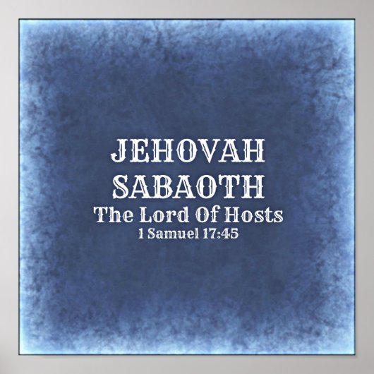 Jehovah Sabaoth Poster (Voorkant)