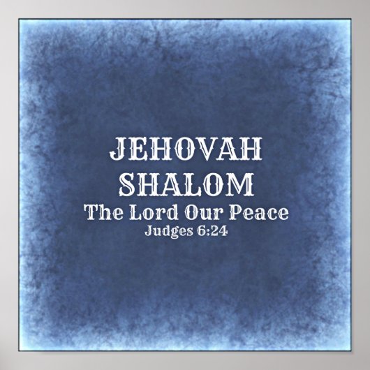 Jehovah Shalom Poster (Voorkant)