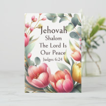 Jehovah Shalom, Roze Tulpen Eucalyptus Whimsical