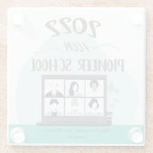 Jehovah Witness Zoom Pioneer School 2022 Glazen Onderzetter (Achterkant)