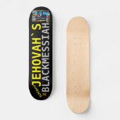 JEHOVAH ZWARTE MESSIAS Skateboard (Voorkant)