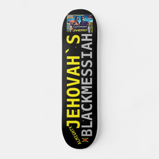 JEHOVAH ZWARTE MESSIAS Skateboard (Voorkant)