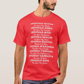 JehovahRapha Namen van goddelijke T - shirts, Chri T-shirt