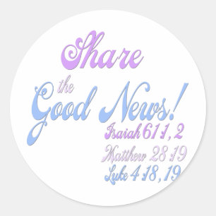Jehovah's getuige Good News Ronde Sticker