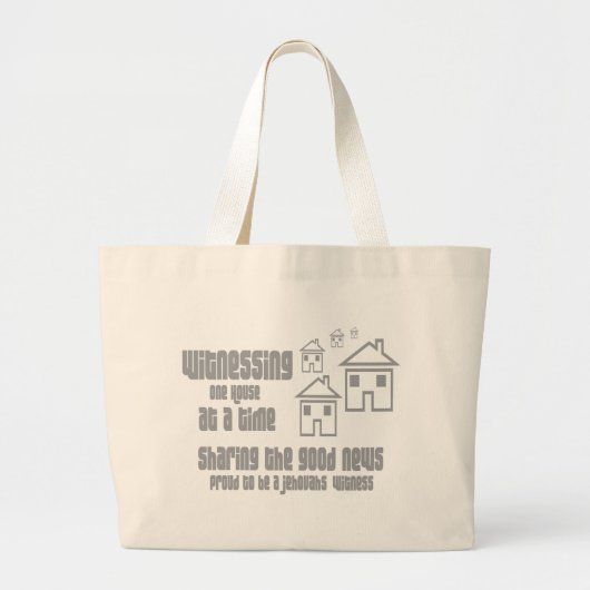 Jehovah's getuige grote tote bag (Voorkant)
