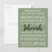 Jehovah's kwaliteiten | JW Briefkaart (Voorkant / Achterkant)