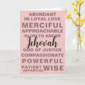 Jehovah's kwaliteiten | JW-groet Kaart (Gele Bloem)
