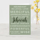Jehovah's kwaliteiten | JW-groet Kaart (Gele Bloem)