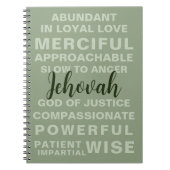 Jehovah's kwaliteiten | JW Notitieboek (Voorkant)