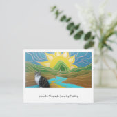Jehovahs Mountain met Pudding briefkaart (Staand voorkant)