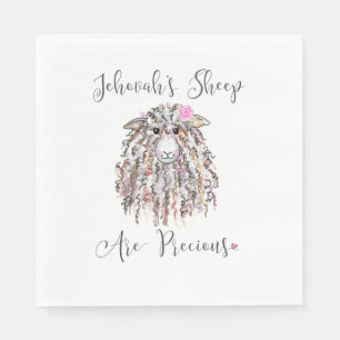 "Jehovah's schaap zijn kostbaar" servetten
