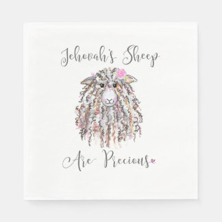 "Jehovah's schaap zijn kostbaar" servetten