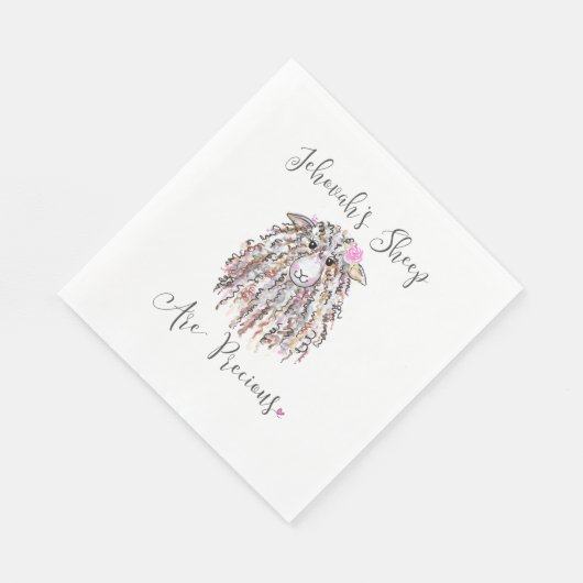 "Jehovah's schaap zijn kostbaar" servetten (Hoek)