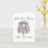 "Jehovah's schaap zijn kostbare" Kaart (Gele Bloem)