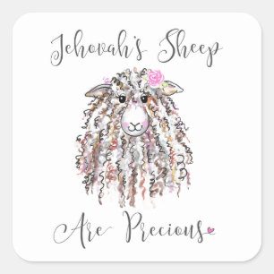 "Jehovah's schaap zijn kostbare" Sticker op het pl