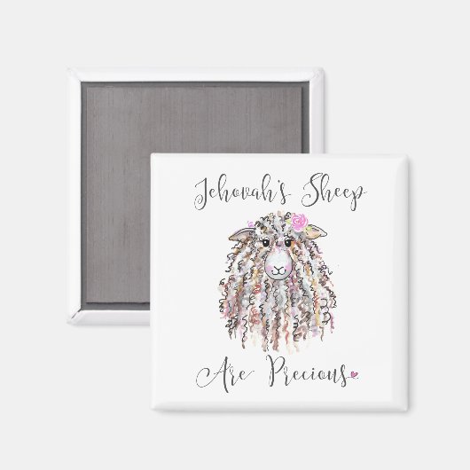 "Jehovah's schapen zijn kostbaar" Magneet (Voorkant / Achterkant)