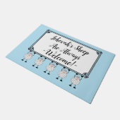 "Jehovah's Sheep Are Always Welcome" Doormat Deurmat (Schuin)