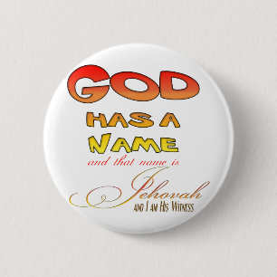 Jehovah's Witness Shirt Ronde Button 5,7 Cm