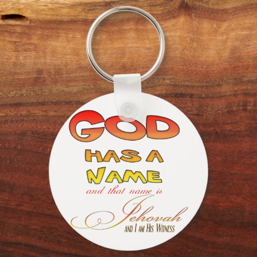 Jehovah's Witness Shirt Sleutelhanger (Voorkant)