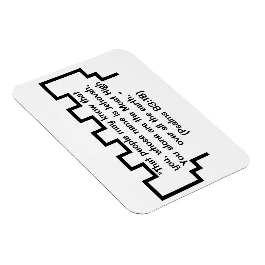 Jehova's getuige Wachttoren Psalmen 83:18 Magneet (Rechterzijde)