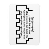 Jehova's getuige Wachttoren Psalmen 83:18 Magneet (Verticaal)