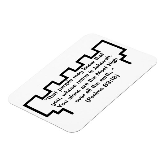 Jehova's getuige Wachttoren Psalmen 83:18 Magneet (Linkerzijde)