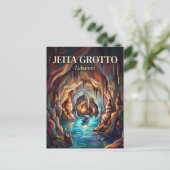 Jeita Grotto Libanon Briefkaart (Staand voorkant)