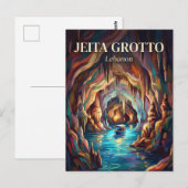 Jeita Grotto Libanon Briefkaart (Voorkant / Achterkant)